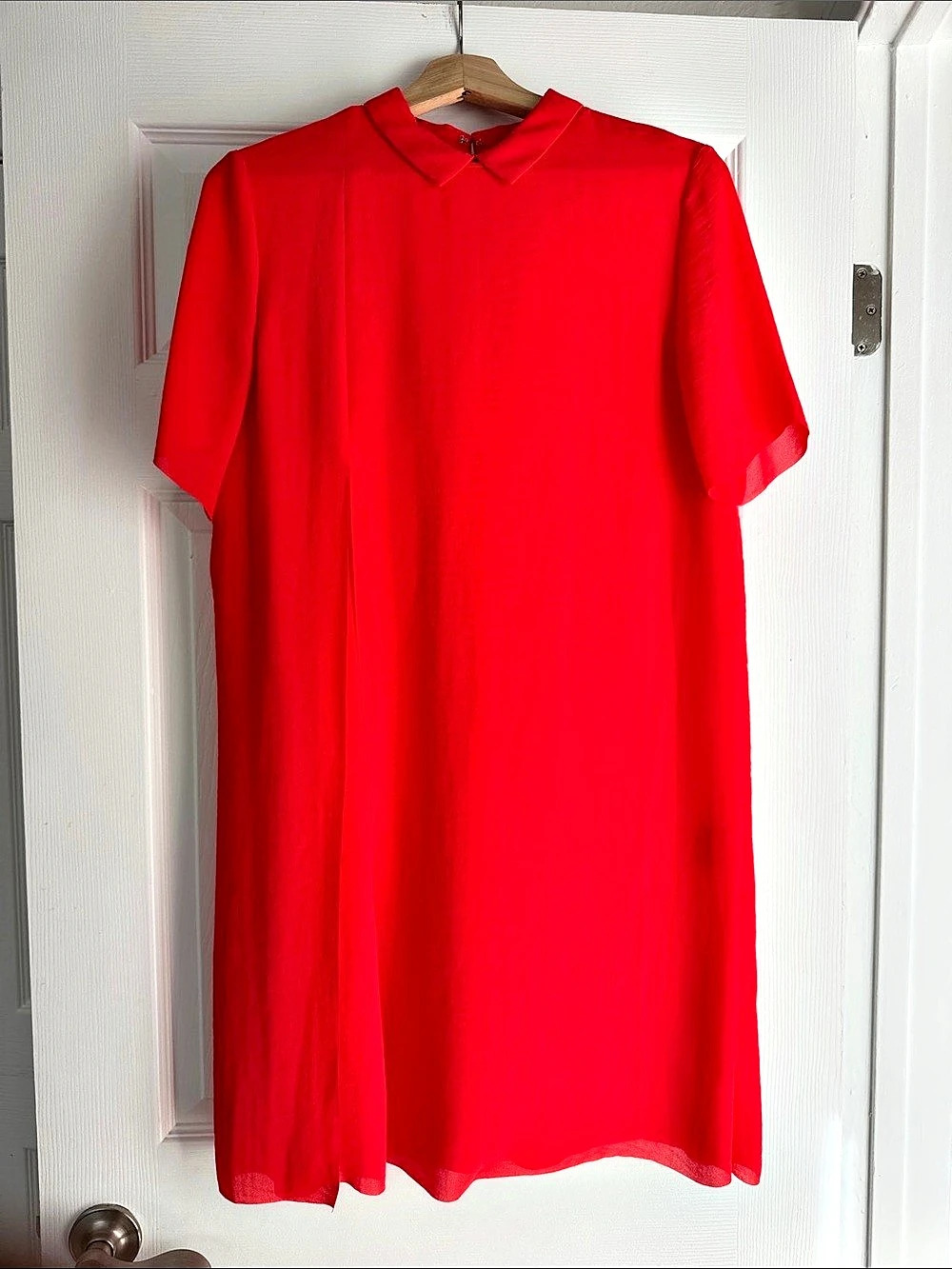 COS Red Midi Dress Size Medium Like New